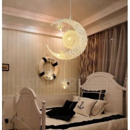 Moderne Og Moderne Pendellampe Med 5 Lys