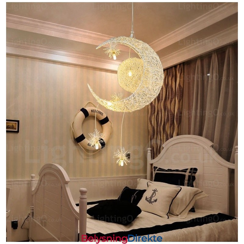 Moderne Og Moderne Pendellampe Med 5 Lys