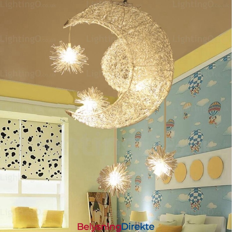 Moderne Og Moderne Pendellampe Med 5 Lys