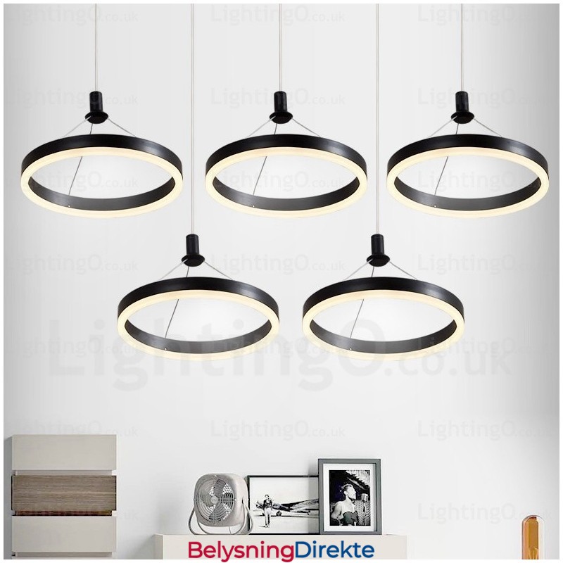 Moderne Og Samtids Pendellampe Med 1 Lys Og Akrylskjerm