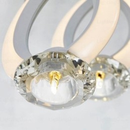 Moderne Og Samtids Pendellampe Med 1 Lys Og Krystallskjerm