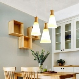 1 Lys Moderne Samtidskunst Nordisk Pendellampe Med Glassskjerm