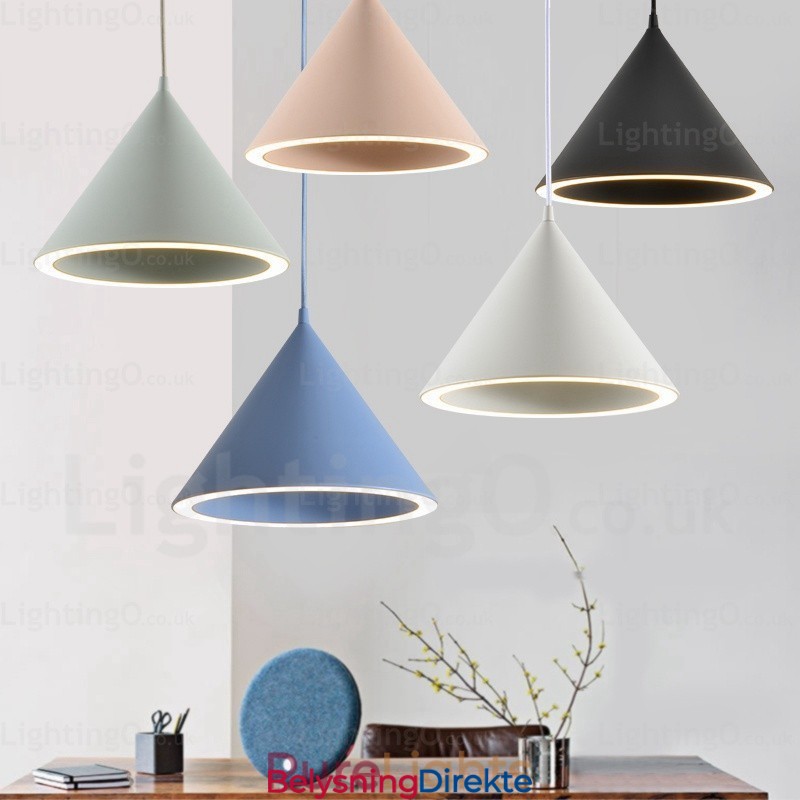 Moderne, Samtidskunstnerisk Nordisk Pendellampe Med 1 Lys Med Akrylskjerm