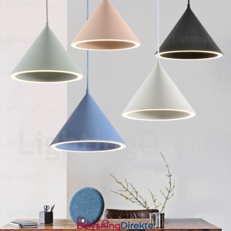 Moderne, Samtidskunstnerisk Nordisk Pendellampe Med 1 Lys Med Akrylskjerm