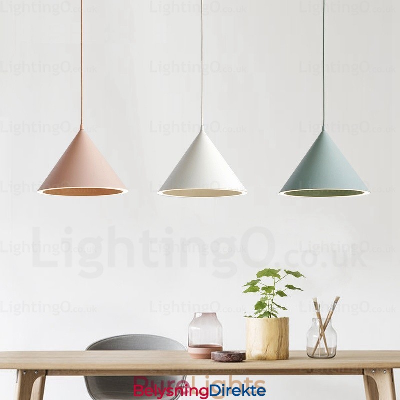 Moderne, Samtidskunstnerisk Nordisk Pendellampe Med 1 Lys Med Akrylskjerm