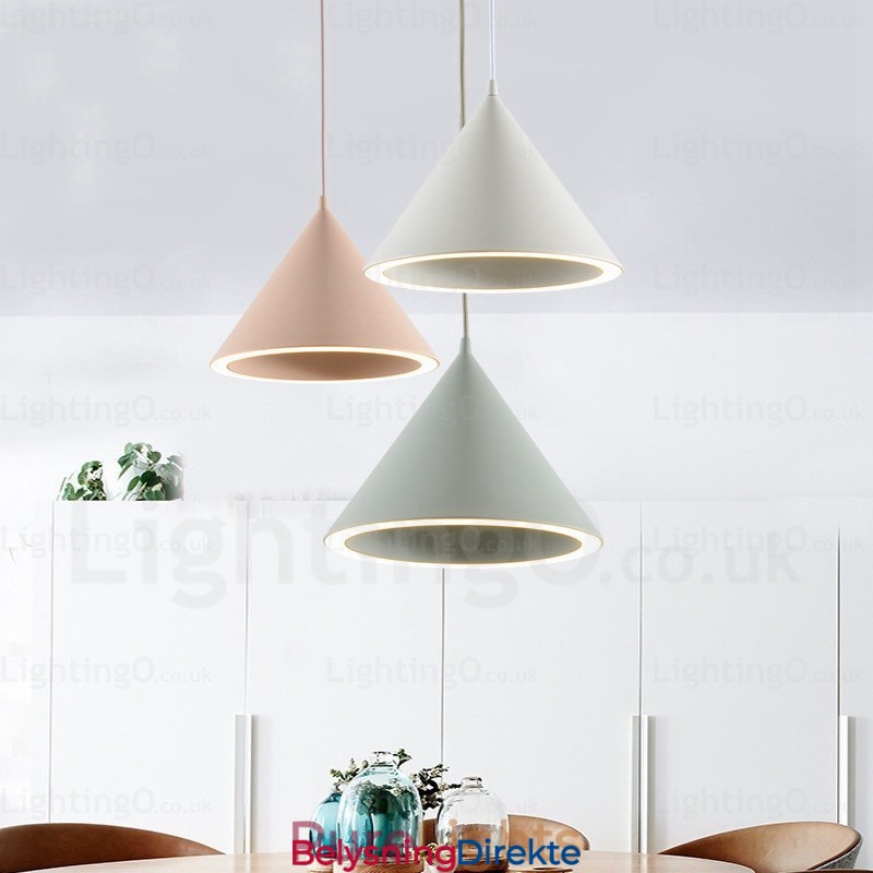 Moderne, Samtidskunstnerisk Nordisk Pendellampe Med 1 Lys Med Akrylskjerm