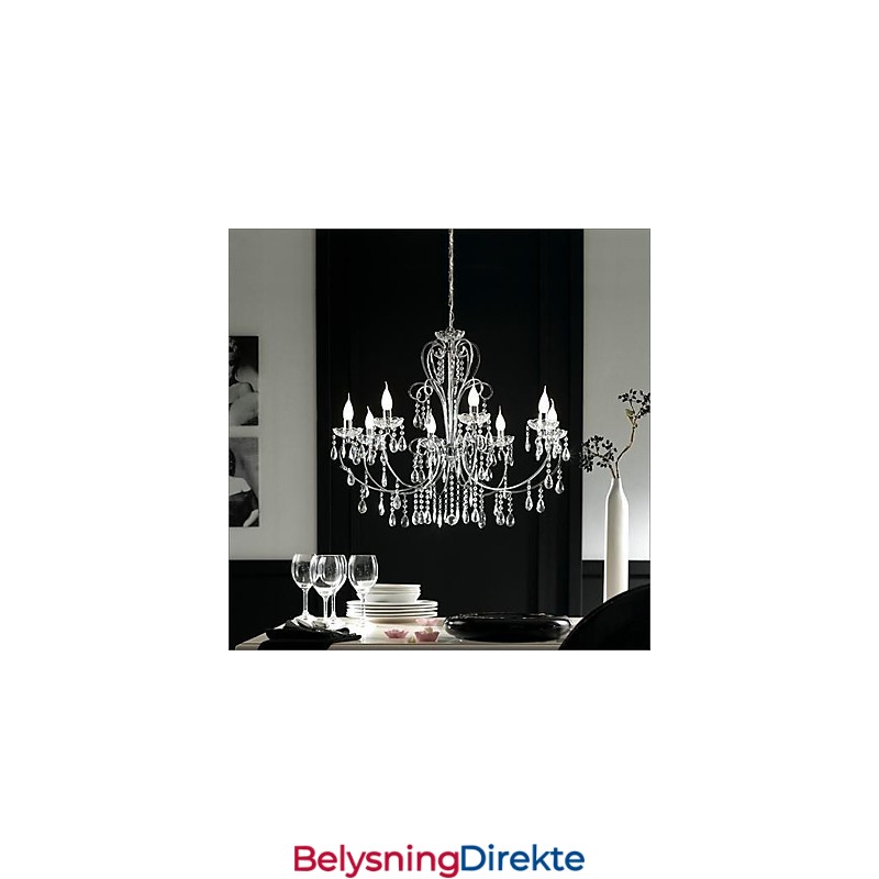 Tradisjonell Klassisk Krystallkrone I Metall