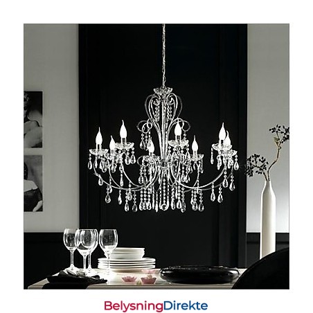 Tradisjonell Klassisk Krystallkrone I Metall