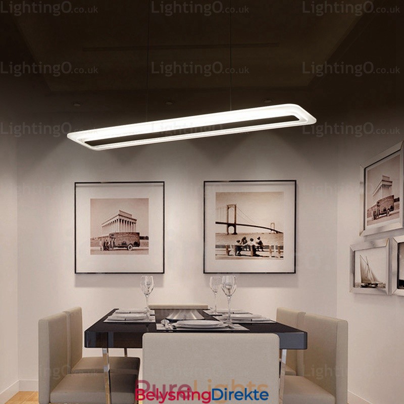 Moderne Og Samtids Pendellampe Med 1 Lys Og Akrylskjerm