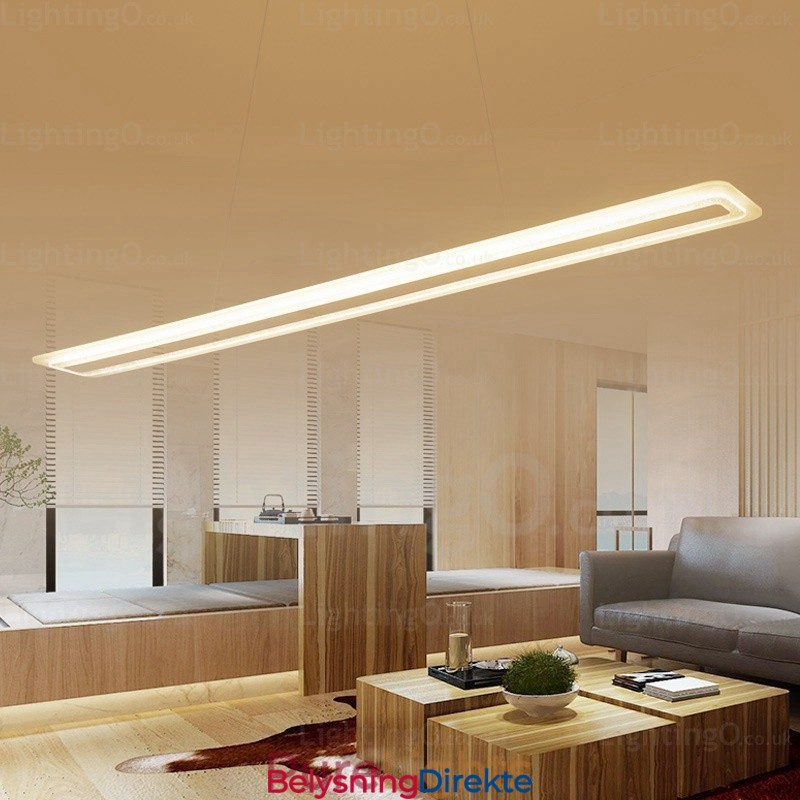 Moderne Og Samtids Pendellampe Med 1 Lys Og Akrylskjerm