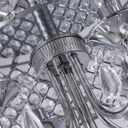 Moderne Og Samtids Pendellampe Med 1 Lys Og Krystallskjerm