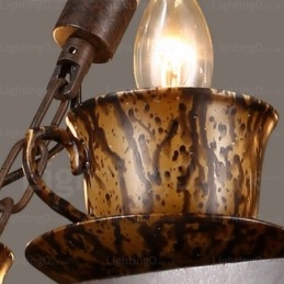 9 Lys Landlig Rustik Pendellampe