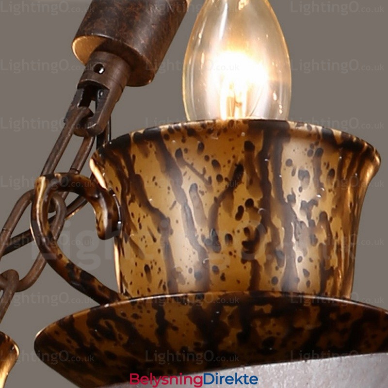 9 Lys Landlig Rustik Pendellampe