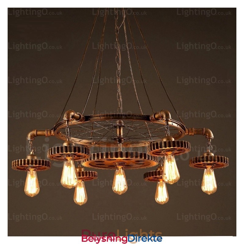 7 Lys Vintage Retro Pendellampe