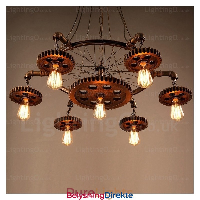 7 Lys Vintage Retro Pendellampe