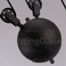 Moderne Pendellampe Med 2 Lys Og Glassskjerm