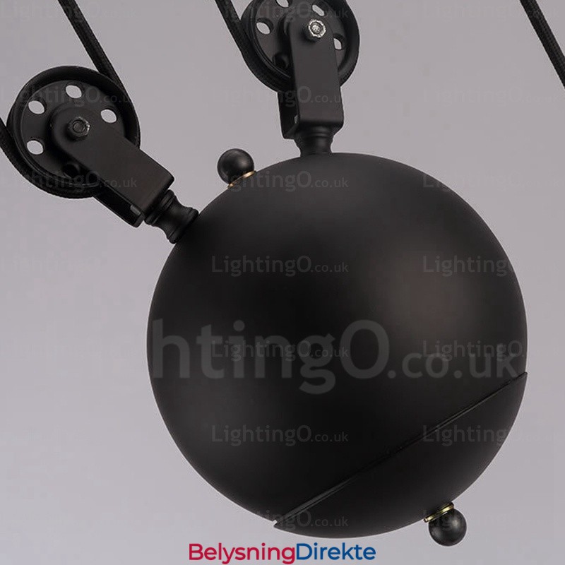 Moderne Pendellampe Med 2 Lys Og Glassskjerm