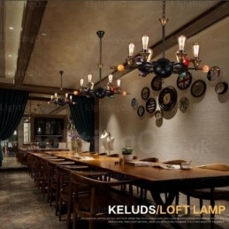 4 Lys Landlig Rustikk Vintage Retro Pendellampe