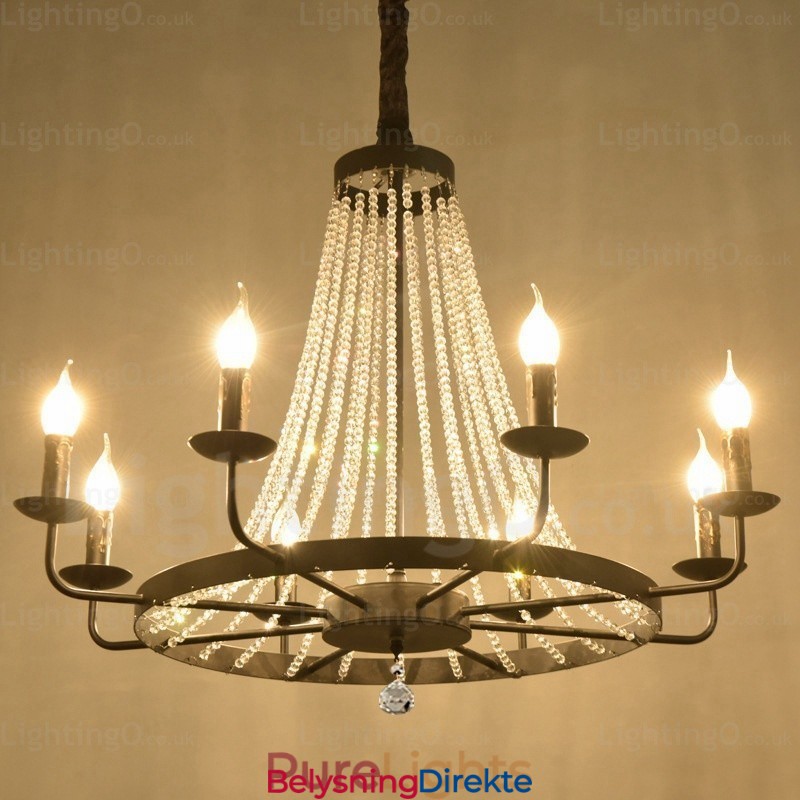 Nordisk Pendellampe Med 8 Lys