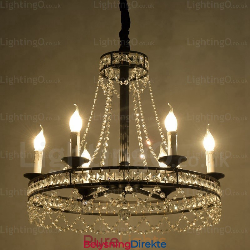 Landlig Rustik Pendellampe Med 4 Lys