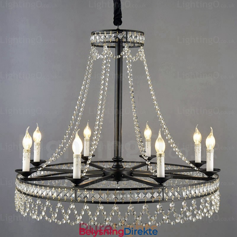 Landlig Rustik Pendellampe Med 4 Lys