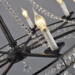 Landlig Rustik Pendellampe Med 4 Lys