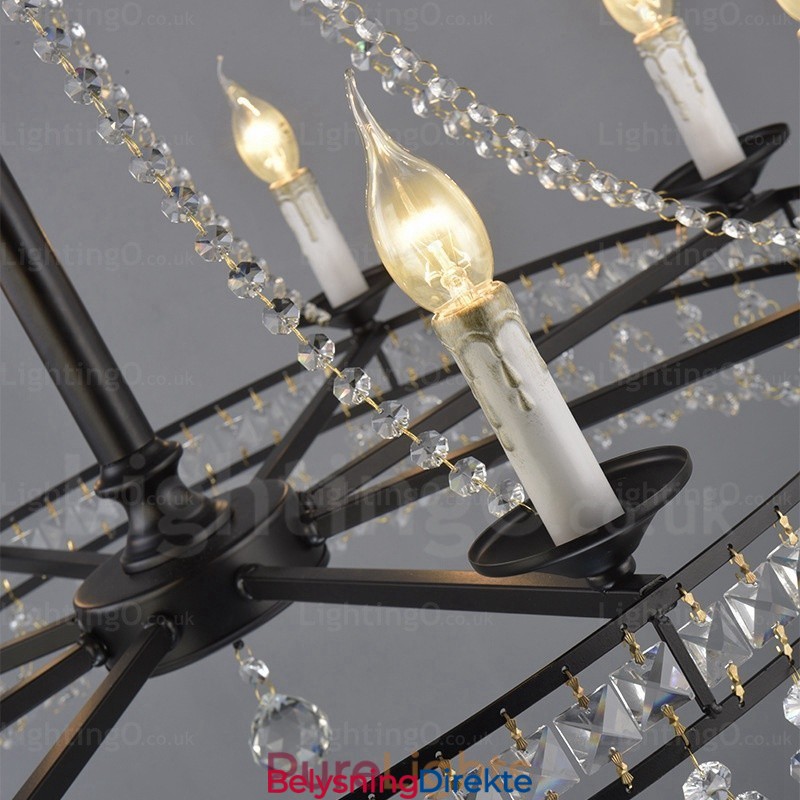 Landlig Rustik Pendellampe Med 4 Lys