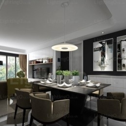 Moderne Og Samtids Pendellampe Med 1 Lys Og Glassskjerm