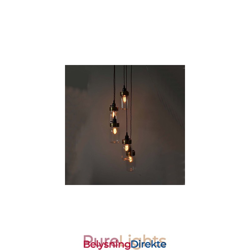 Den Nordamerikanske Landlige Stilen I Amerikansk Kunstflaskelysekrone