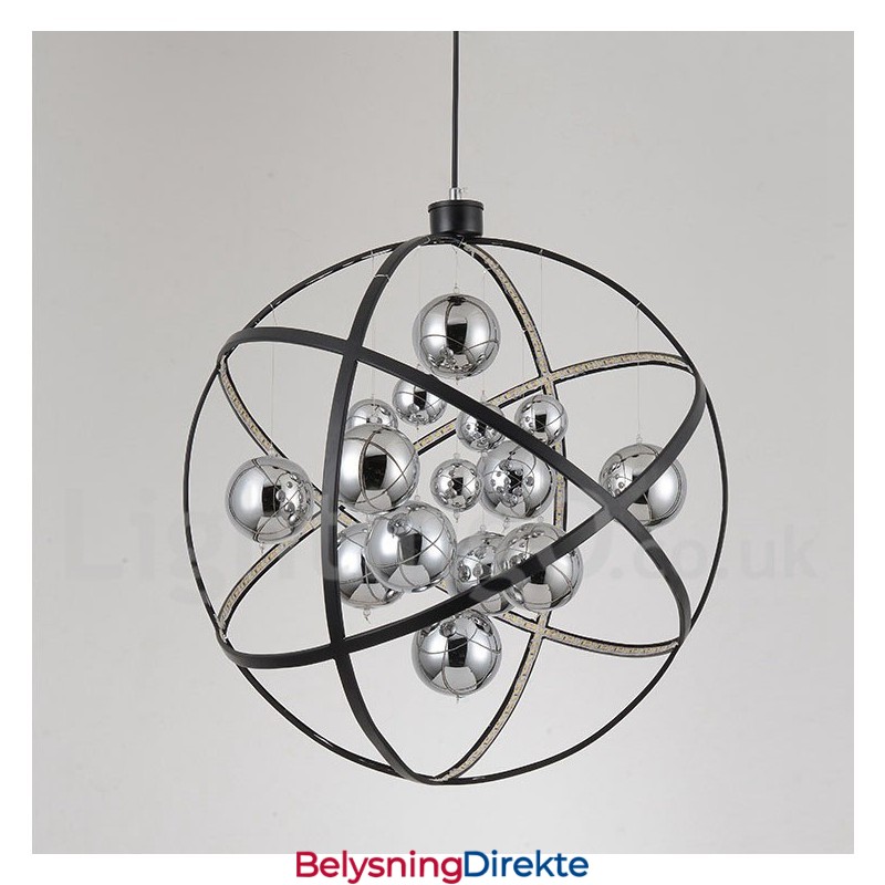 Diameter 50 Cm 80 Cm Vintage Globelysekrone Rustfarget Pendellampe