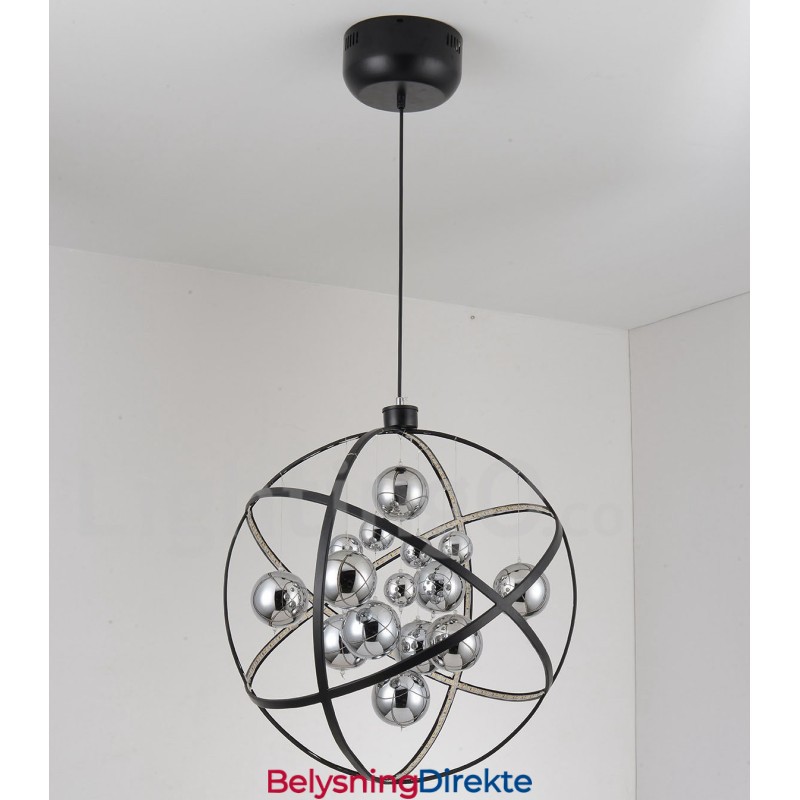 Diameter 50 Cm 80 Cm Vintage Globelysekrone Rustfarget Pendellampe