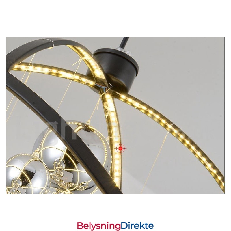 Diameter 50 Cm 80 Cm Vintage Globelysekrone Rustfarget Pendellampe