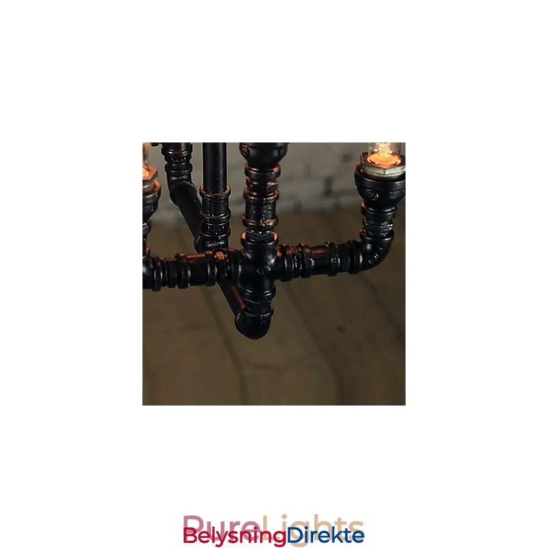 Lysekrone I Ministil I Rustikk Hyttestil I Retro Metall