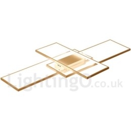 Moderne, Moderne Taklampe I Aluminium, Veggmontert Med Fjernkontrolldimmer For Stue, Soverom, Kan Også Brukes Som Vegglampe