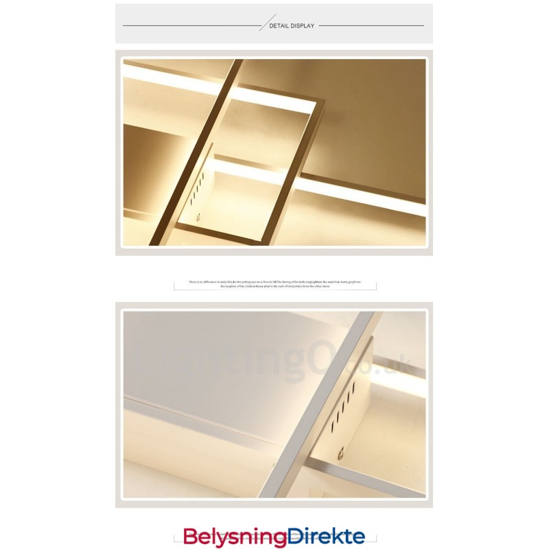 Moderne, Moderne Taklampe I Aluminium, Veggmontert Med Fjernkontrolldimmer For Stue, Soverom, Kan Også Brukes Som Vegglampe