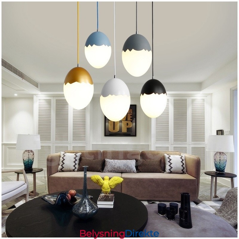 Moderne, Moderne Stålbelysning Pendellampe