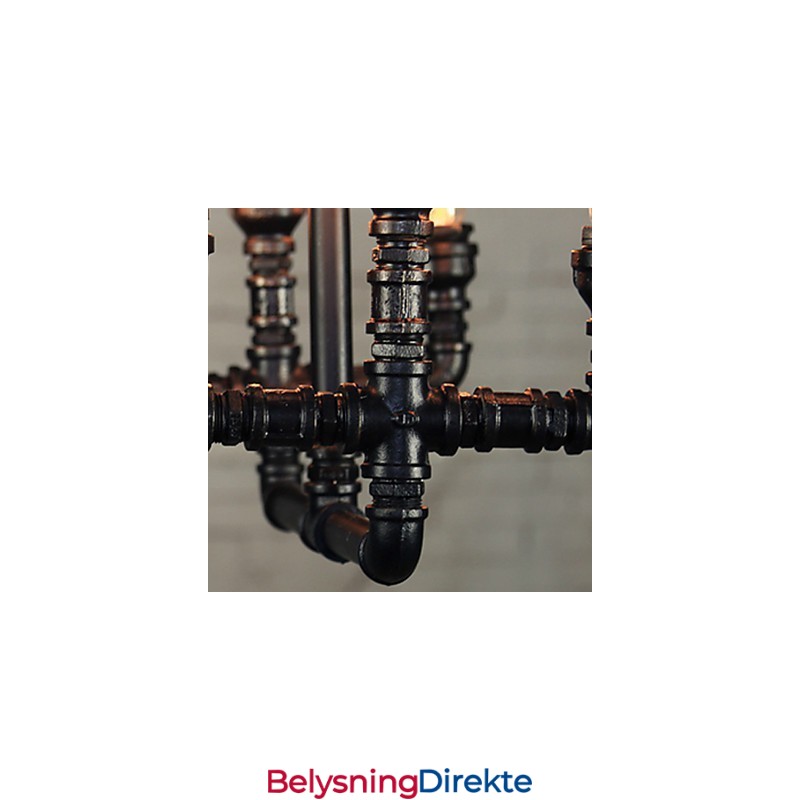 Lysekrone I Ministil I Rustikk Hyttestil I Retro Metall