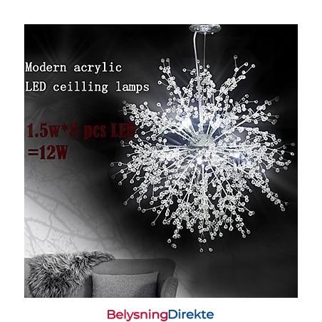 Lysekrone-Anhengslampe Imitert Krystallkule