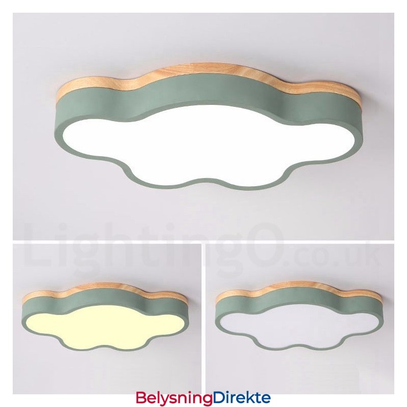 Macaron Flerfarget Moderne Samtidskunstnerisk Stål Innfelt Trelampe Taklampe