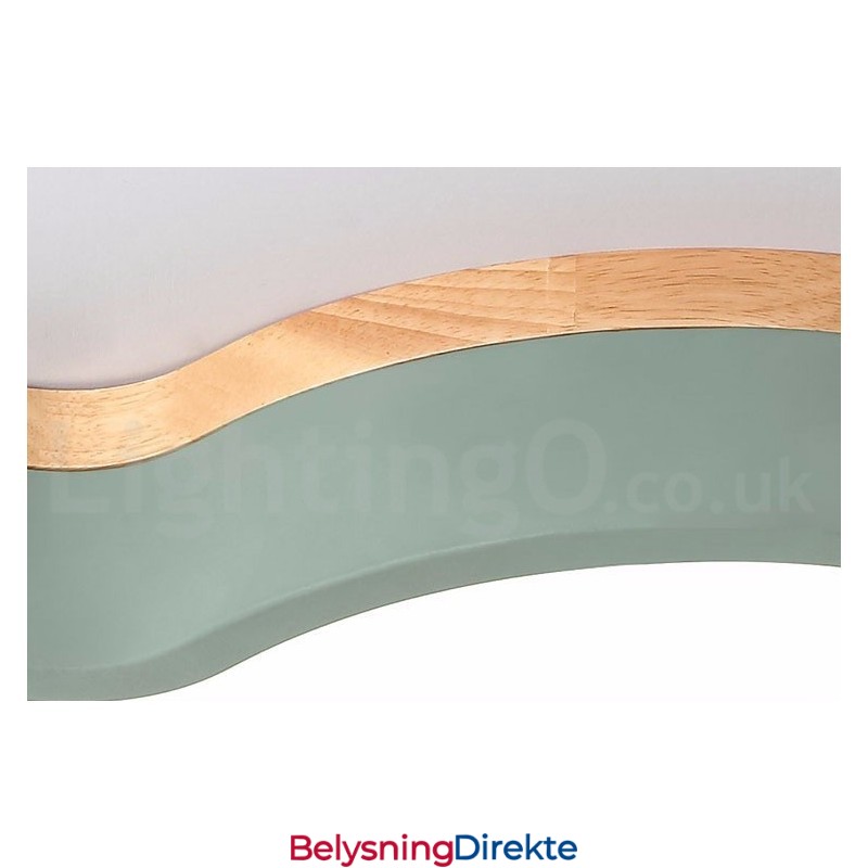 Macaron Flerfarget Moderne Samtidskunstnerisk Stål Innfelt Trelampe Taklampe