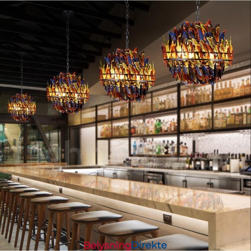 Retro Stålbelysningsbutikk Pendellysekrone