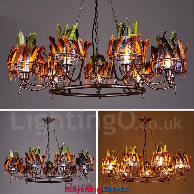 Retro Stålbelysningsbutikk Pendellysekrone