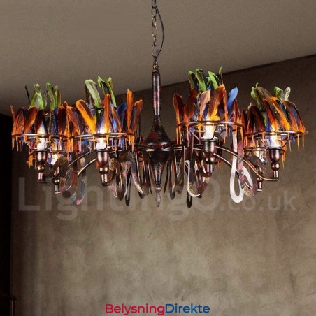 Retro Stålbelysningsbutikk Pendellysekrone