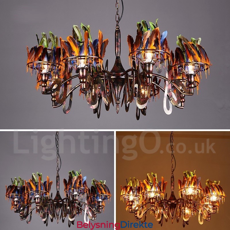 Retro Stålbelysningsbutikk Pendellysekrone