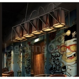 Industriell Stil Stålbelysning Butikk Pendellysekrone