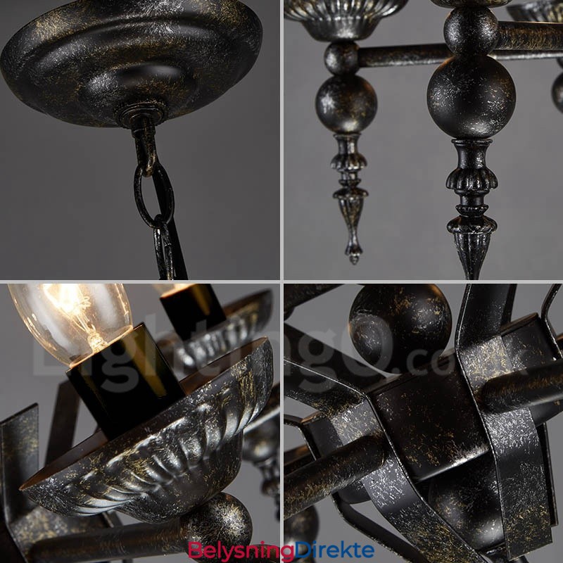 Industriell Stil Stålbelysning Butikk Pendellysekrone