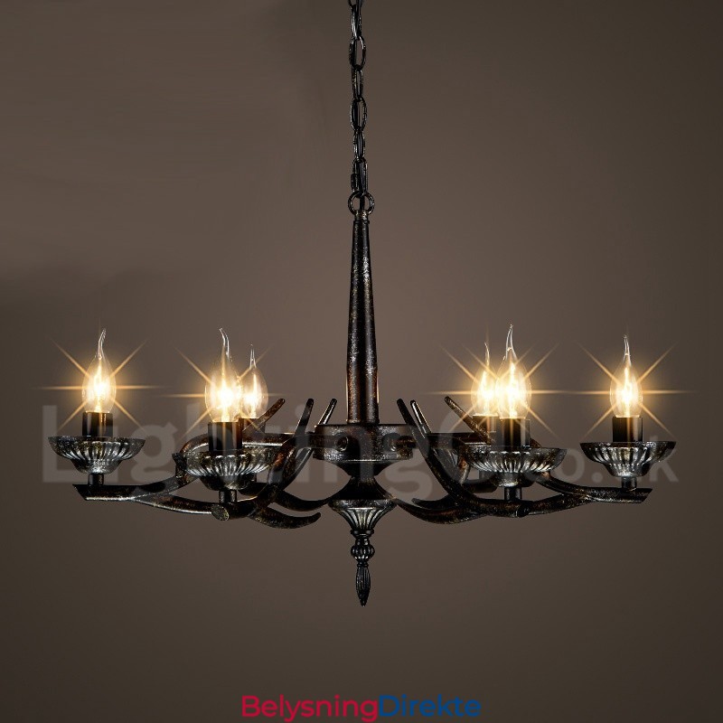 Industriell Stil Stålbelysning Butikk Pendellysekrone