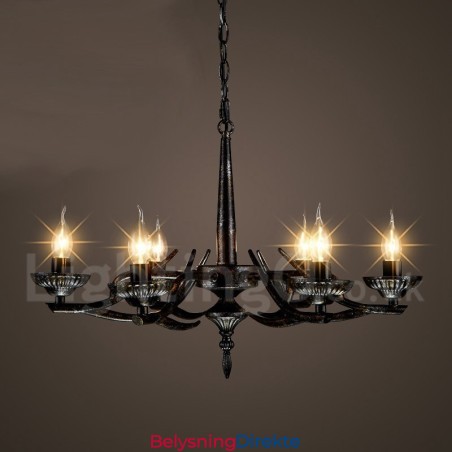 Industriell Stil Stålbelysning Butikk Pendellysekrone