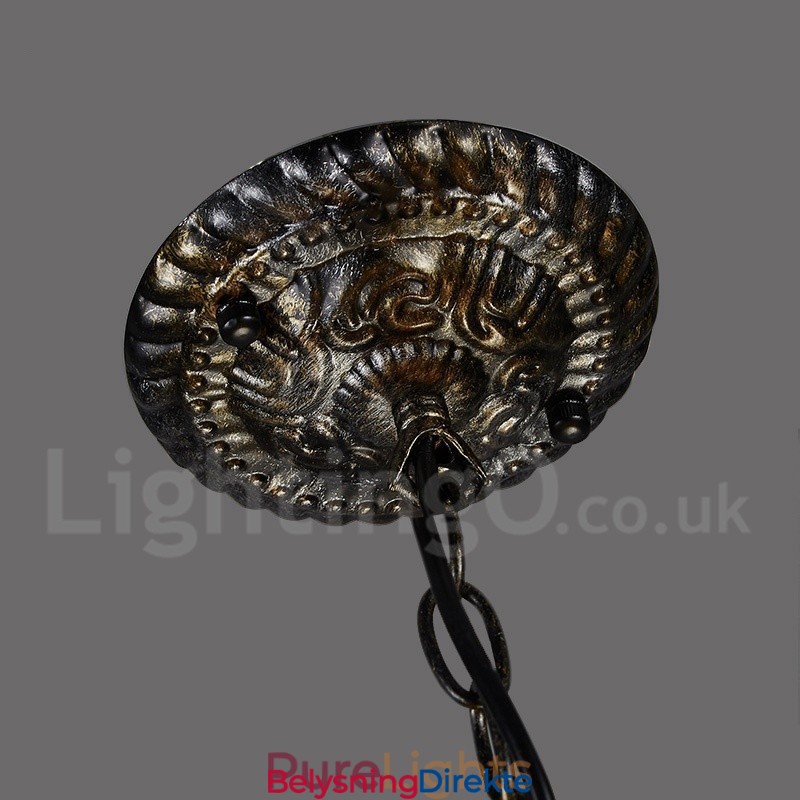 Industriell Stil Stålbelysning Butikk Pendellysekrone