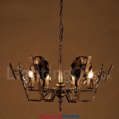 Industriell Stil Stålbelysning Butikk Pendellysekrone